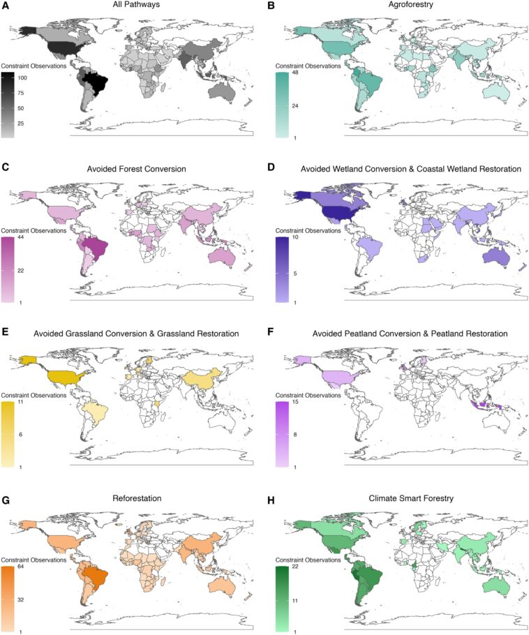 Cartographie des obstacles aux solutions climatiques naturelles