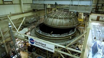 Composants de base pour le télescope d'espace romain de la NASA Pass Pass Major Shake Test