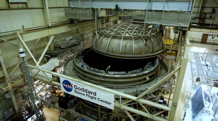 Composants de base pour le télescope d'espace romain de la NASA Pass Pass Major Shake Test Composants de base pour le télescope d'espace romain de la NASA Pass Pass Major Shake Test