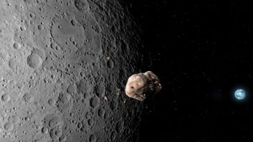 L'astéroïde sur la parcours de collision avec la lune pourrait tirer des éclats d'obus sur Terre