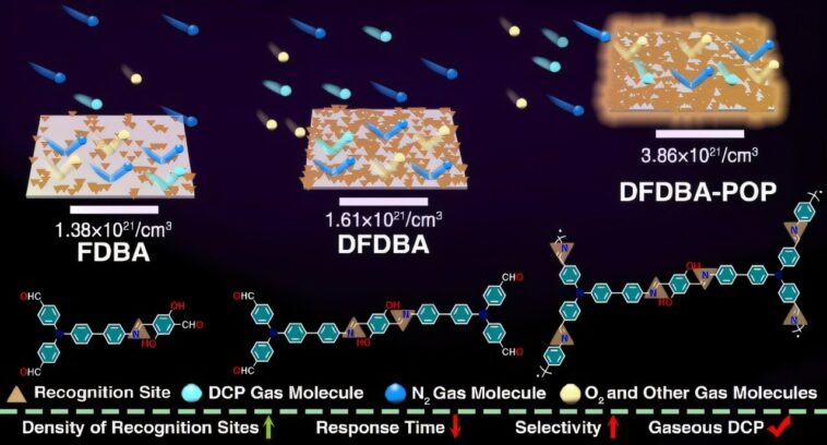 Le capteur fluorescent ultrasensible détecte le gaz sarin toxique en ajustant la densité du site de reconnaissance