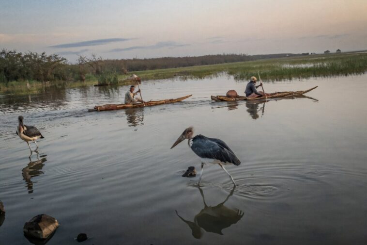 Le vaste lac de l'Éthiopie est pompé sec Le vaste lac de l'Éthiopie est pompé sec