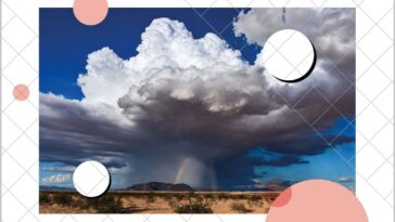 A thunderstorm cloud