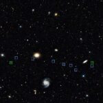 Une ligne étrange de galaxies peut avoir été créée par une balle cosmique