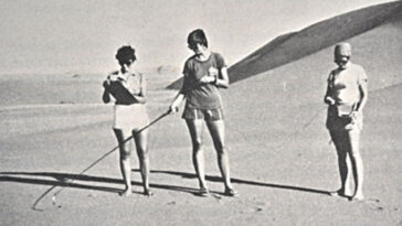 3 chercheurs sur une photo noire et qui