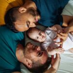 Gay couple adopted baby girl and enjoying the parenthood