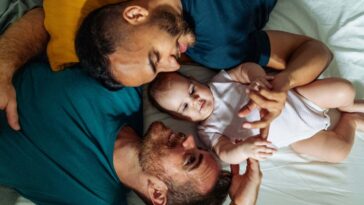 Gay couple adopted baby girl and enjoying the parenthood