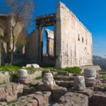 Temple of Augustus and Rome ruins, in Turkey
