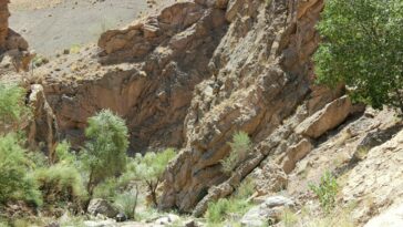 Le géologue découvrant les secrets de la Terre à S.Africa