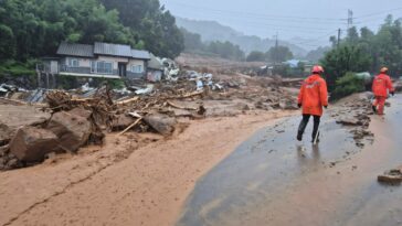 Le nombre de morts de pluie en Corée du Sud frappe 17, avec 11 disparus