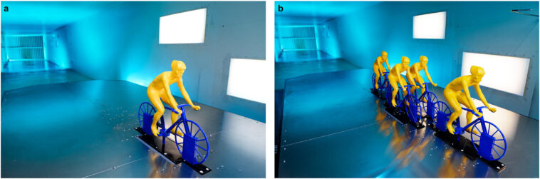 Les formations alternatives peuvent réduire la traînée aérodynamique du cavalier protégé jusqu'à 76%, montre l'étude de performance