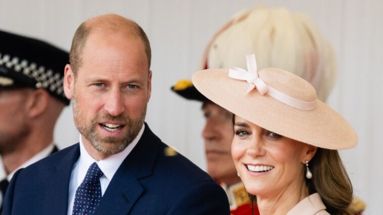Kate Middleton et Prince William se déplaçant vers Windsor Great Park