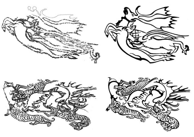 Scans et interprétations de l'artiste des tatouages de la momie