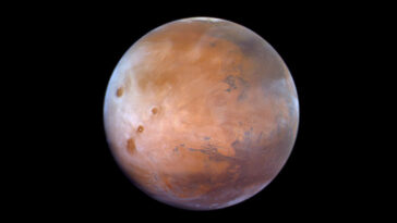 Hope Probe révèle la première image complète des nuages nocturnes sur Mars