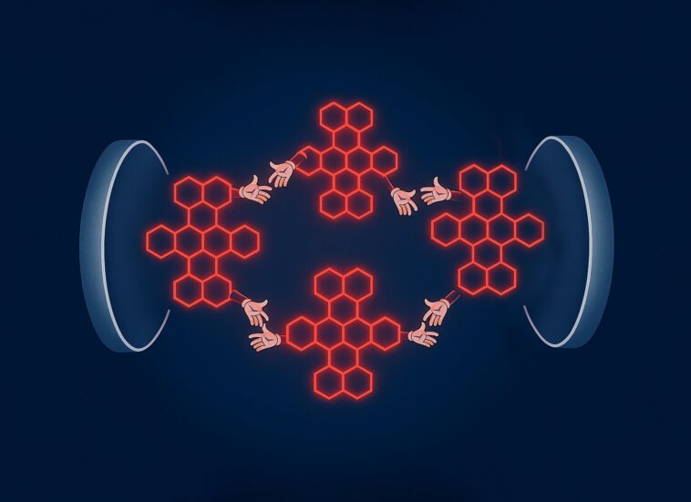 Hybridation moléculaire obtenue par manipulation de vide quantique
