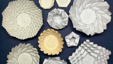 Les motifs d'origami ressemblant à des fleurs pourraient inspirer des vaisseaux spatiaux pliants