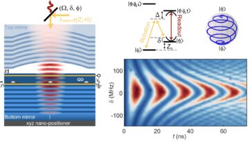 Une nouvelle approche supprime le bruit magnétique pour le contrôle optique rapide d'un rotation de trou cohérent dans une microcavité