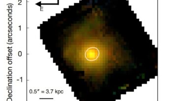 XMM-VID1-2075 est une galaxie massive, évoluée et rotante, suggèrent que les observations suggèrent