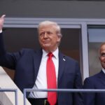 Donald Trump à l'US Open: un départ tardif, Sécurité Snafus et une réponse de foule résolument muet Donald Trump à l'US Open: un départ tardif, Sécurité Snafus et une réponse de foule résolument muet