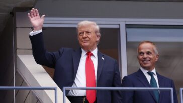 Donald Trump à l'US Open: un départ tardif, Sécurité Snafus et une réponse de foule résolument muet