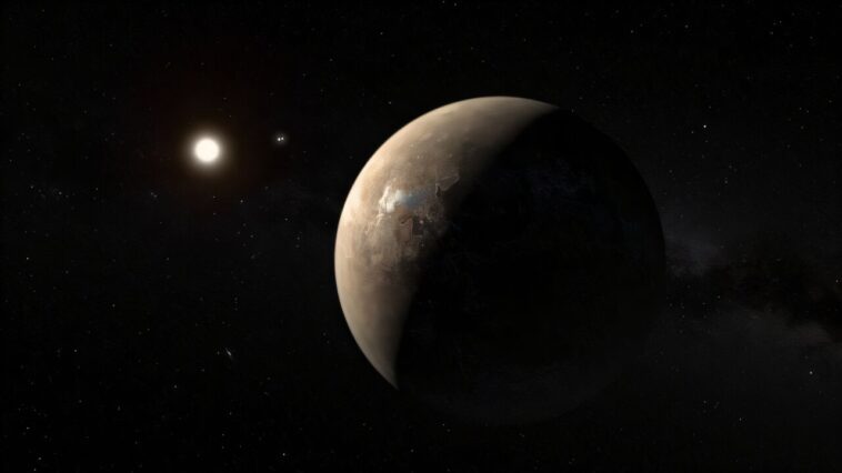 Contraindre l'atmosphère, l'orbite et l'albédo de Proxima B avec Ristretto