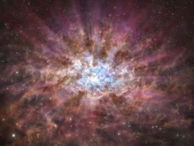 Des trous noirs supermassifs enveloppés de poussière dans l'univers précoce