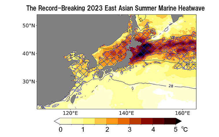 Des vagues de chaleur marine sans précédent amplification record 2023 Été asiatique de l'Est, Study trouve l'étude