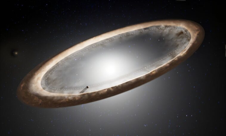 L'anneau déformé de la star de Fomalhaut montre des preuves de sculpture par des planètes anciennes