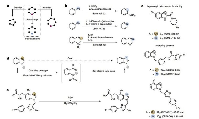 La commutation atomique convertit les indoles en benzimidazoles dans un pot, accélérant la découverte de médicaments
