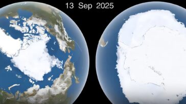 La glace de mer de l'Arctique atteint un bas annuel