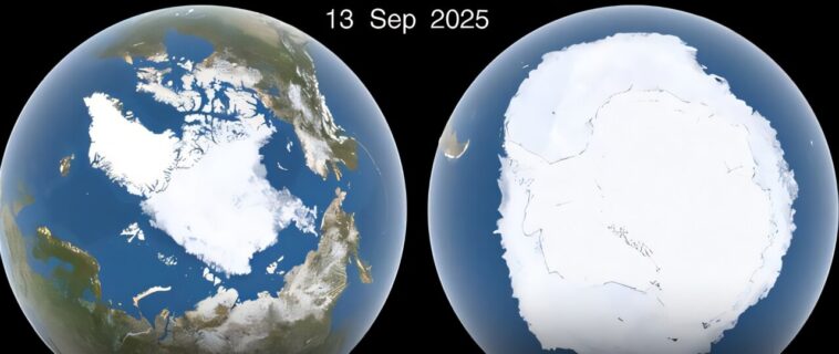 La glace de mer de l'Arctique atteint un bas annuel