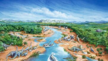 La mort des dinosaures a considérablement re-ingéré les paysages de la Terre