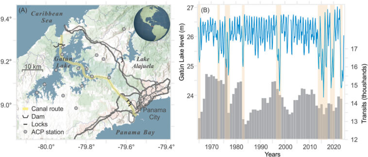La sécheresse et les faibles niveaux d'eau pourraient ralentir le commerce mondial sur le canal de Panama