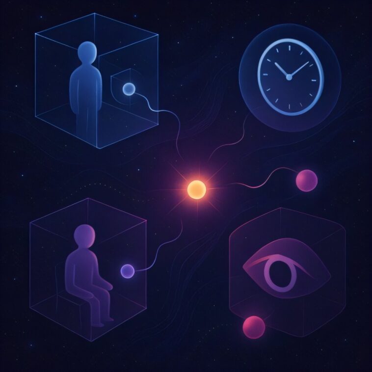 Le cadre proposé décrit la physique du point de vue des cadres de référence quantique