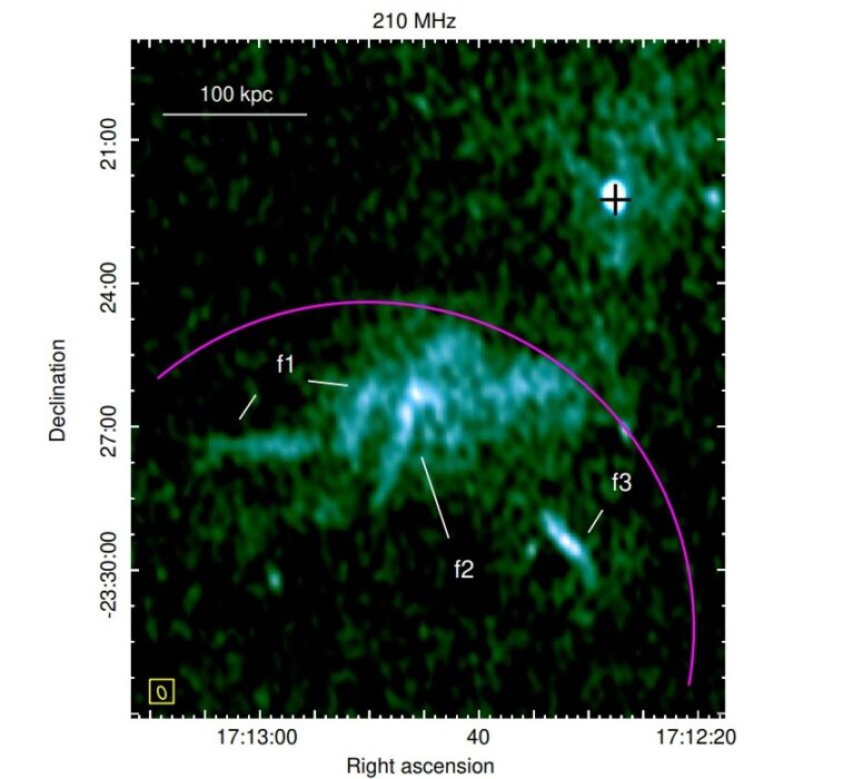 Les astronomes cartographient les structures détaillées dans un fossile radio géant dans le cluster Ophiuchus