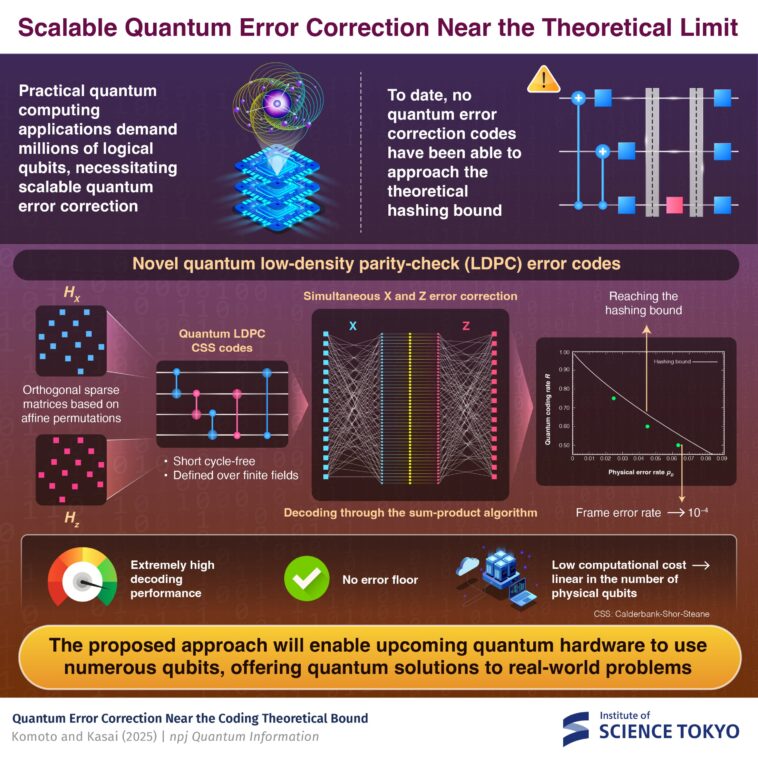 Les codes de correction d'erreur quantique permettent une mise à l'échelle efficace de centaines de milliers de qubits
