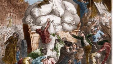 The uprising known as the Flour War in 1775