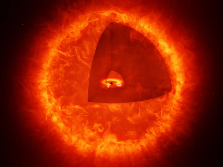 Mystérieux «points rouges» dans l'univers précoce peuvent être des atmosphères «Black Hole Star»