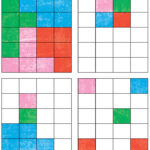Puzzle de mathématiques: les quatre îles