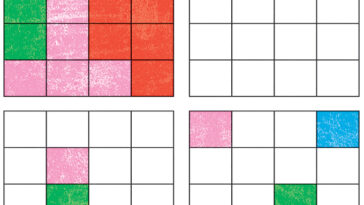 Puzzle de mathématiques: les quatre îles