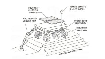 Un rover à miner des volcans martiens