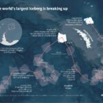 Une fois roi des mers, un iceberg géant se brise enfin