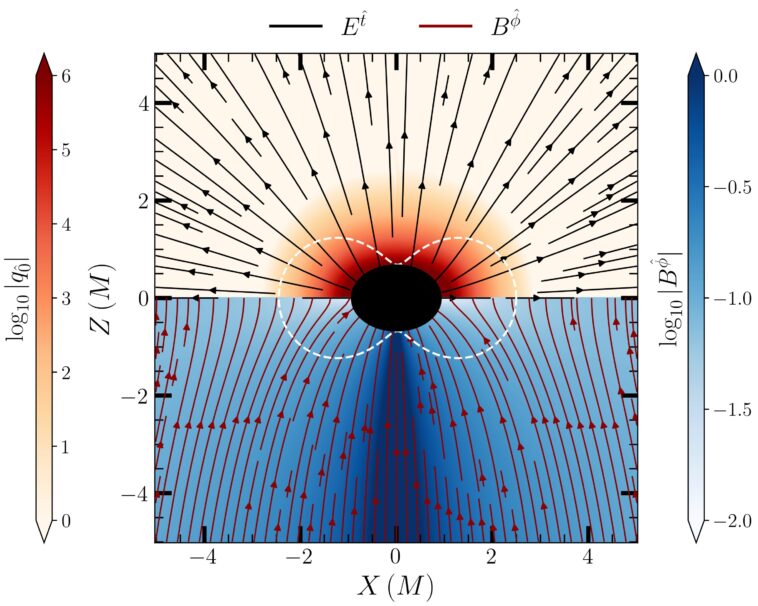 Des simulations révèlent la nature électrodynamique des fusions de trous noirs et d'autres collisions spatio-temporelles