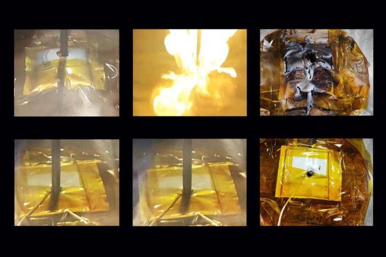 La batterie lithium-ion modifiée peut être percée sans prendre feu