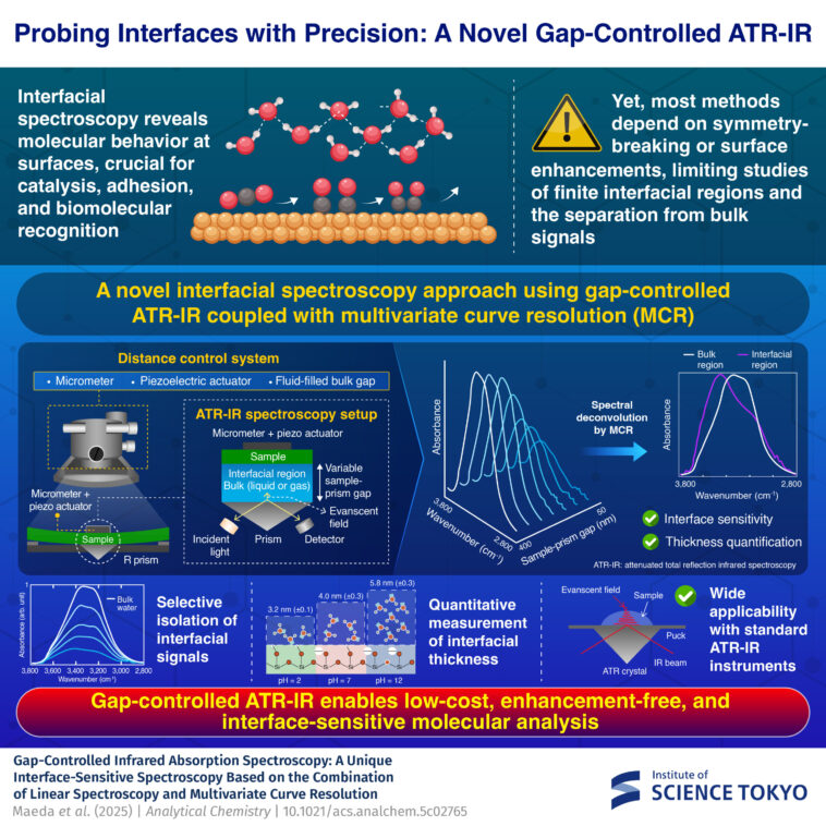 La méthode infrarouge contrôlée par GAP permet une analyse des interfaces moléculaires