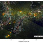 Les astronomes découvrent la signature collisionnelle de structures filamenteuses dans le nuage moléculaire galactique G34 Les astronomes découvrent la signature collisionnelle de structures filamenteuses dans le nuage moléculaire galactique G34