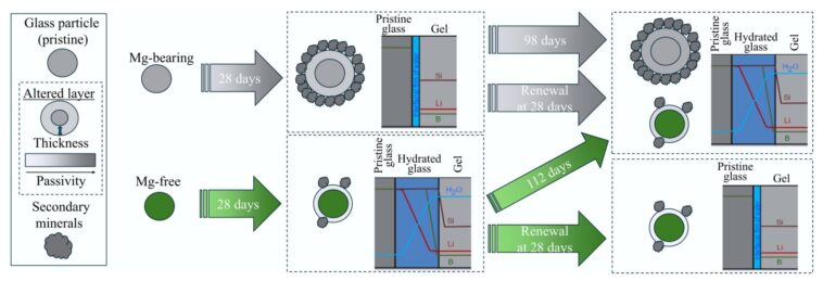 Les isotopes du bore révèlent comment le verre des déchets nucléaires se dissout lentement au fil du temps