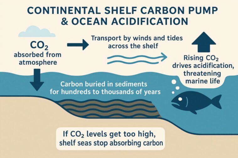 Les mers du plateau continental se révèlent être de puissants puits de carbone, mais la réduction des émissions mondiales reste essentielle