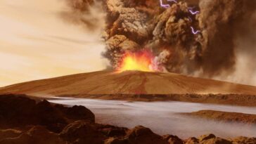 Les volcans martiens pourraient avoir transporté de la glace jusqu'à l'équateur de la planète