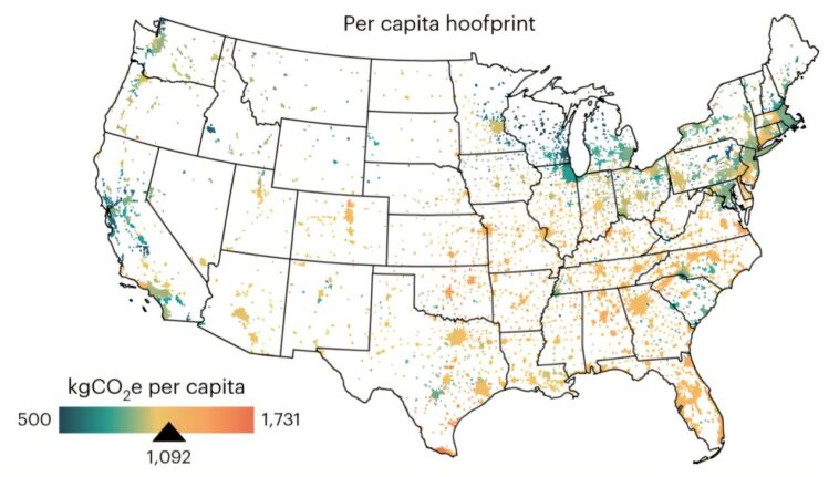 Révéler « l’empreinte carbone » de la consommation de viande dans les villes américaines